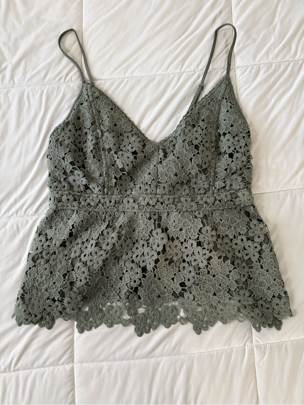 Abercrombie & Fitch Sage Crochet Babydoll top